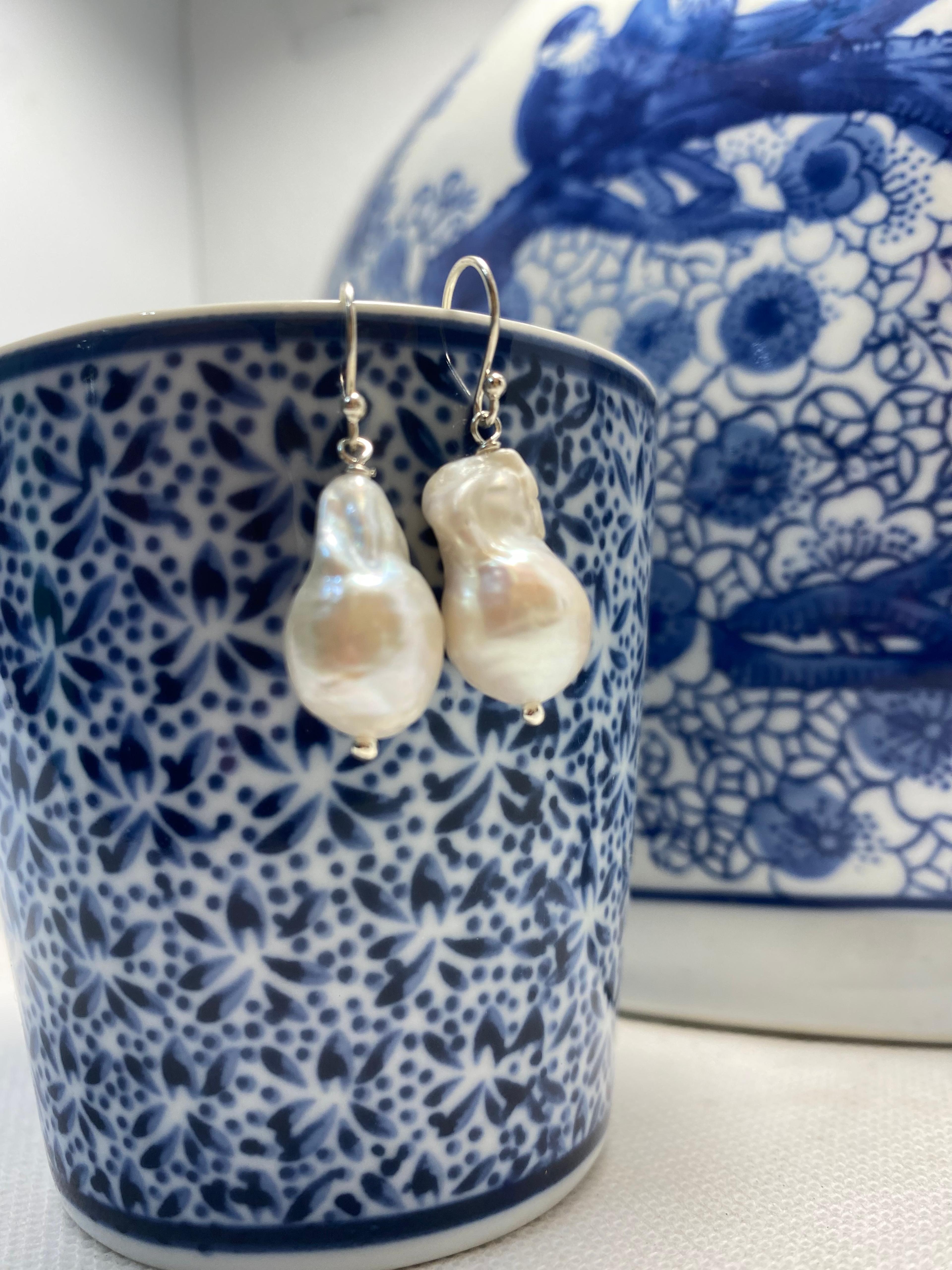 Baroque Pearl Drop Earring