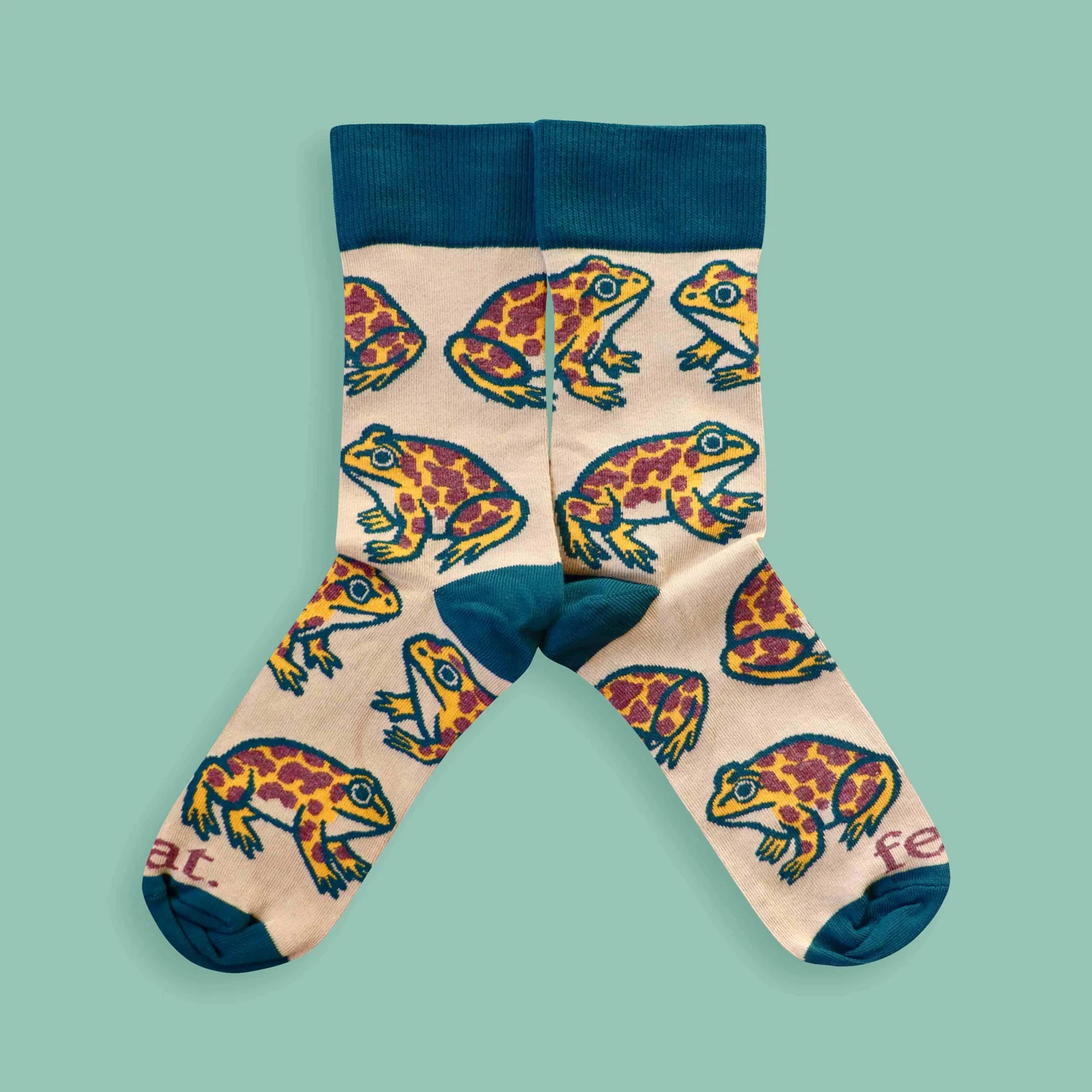 Feat Adult Socks - Cape Leopard Toad socks | Amphibians of South Africa