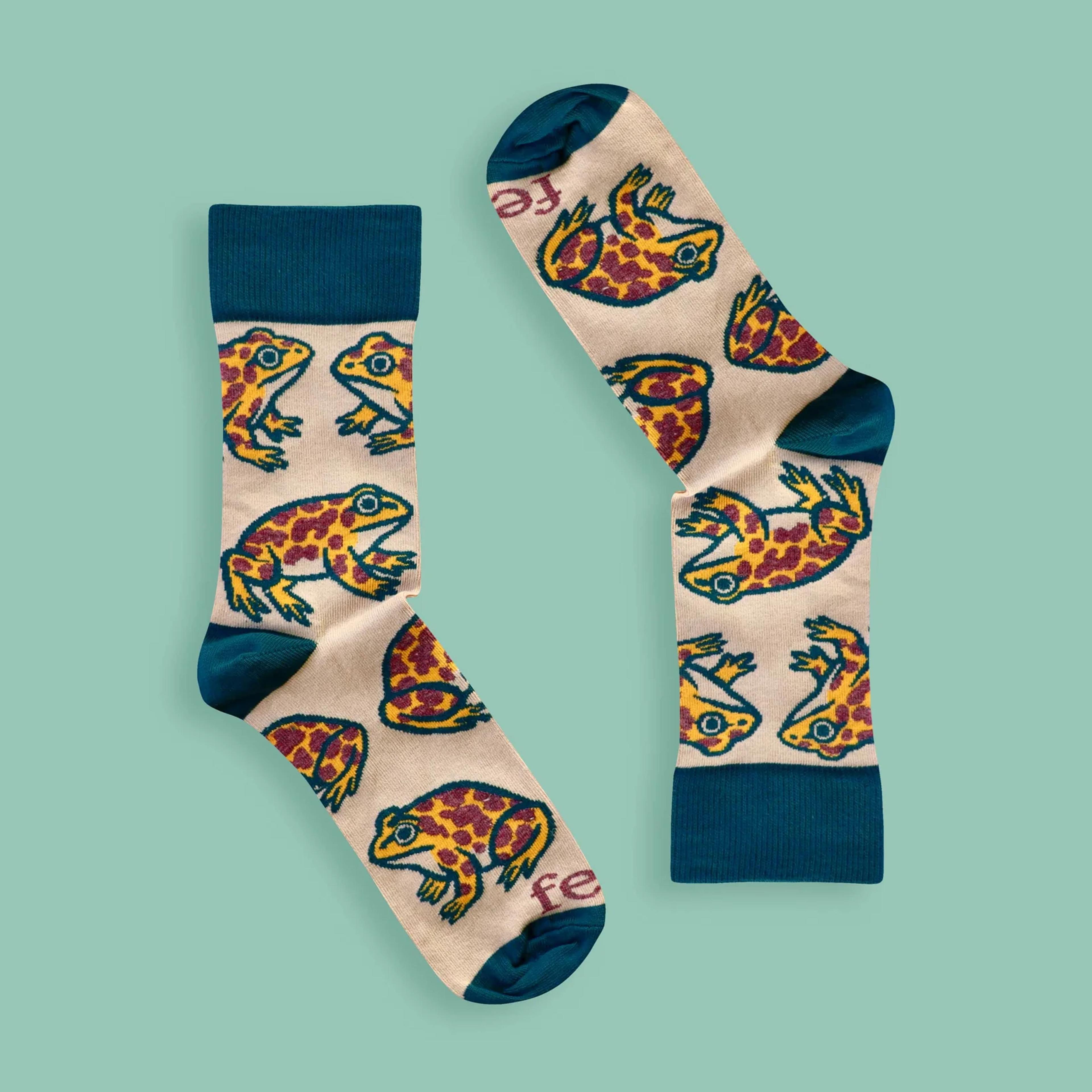 Feat Adult Socks - Cape Leopard Toad socks | Amphibians of South Africa