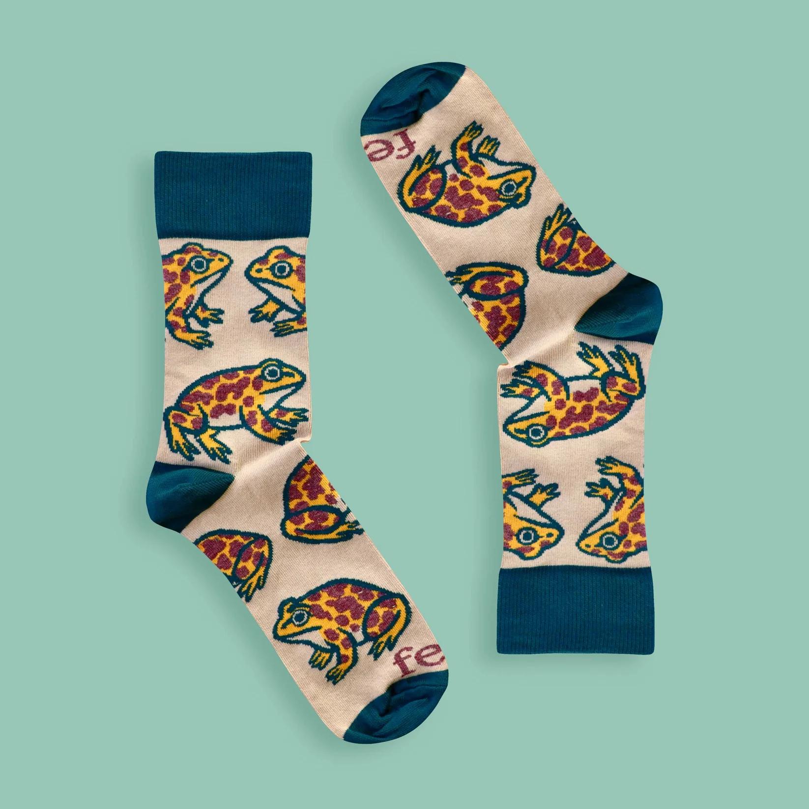 Feat Adult Socks - Cape Leopard Toad socks | Amphibians of South Africa