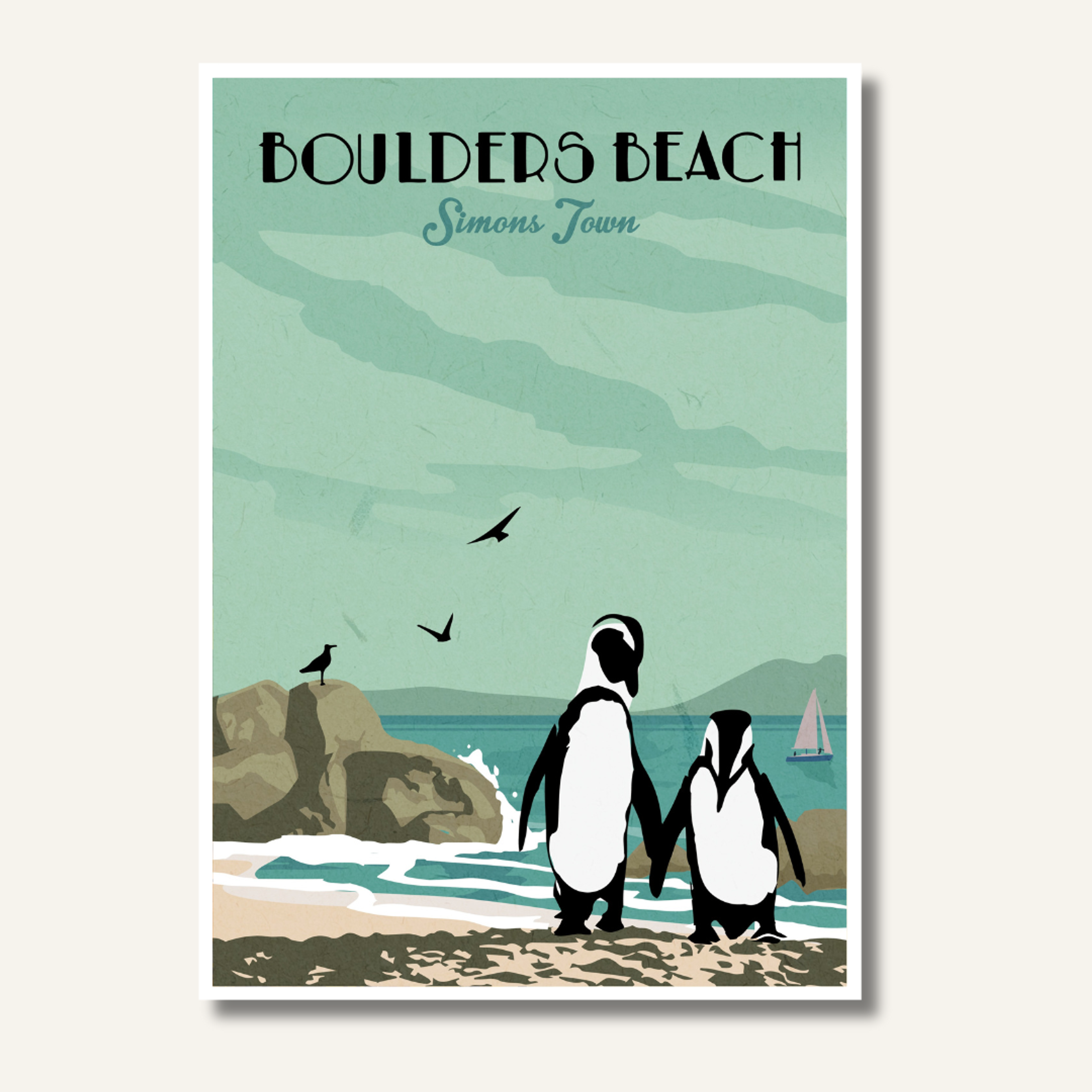 Boulders Beach Travel Poster