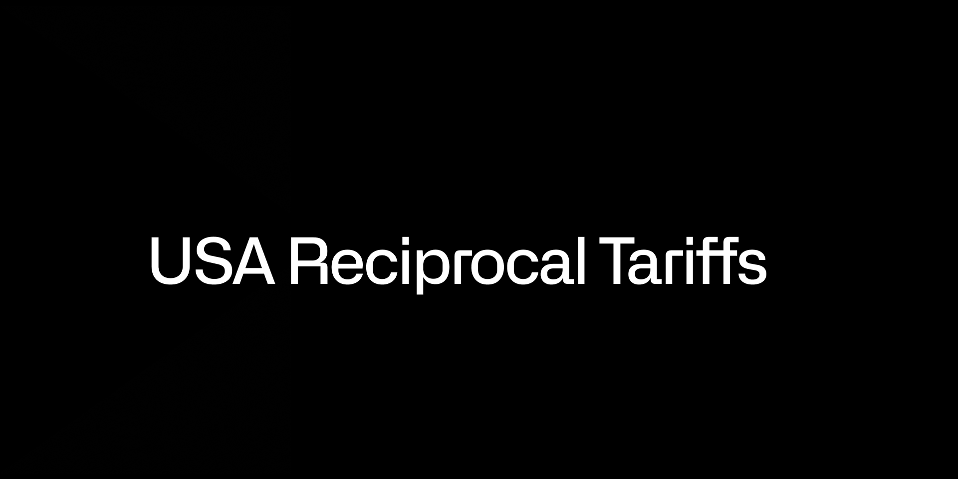 Usa Reciprocal Tariffs
