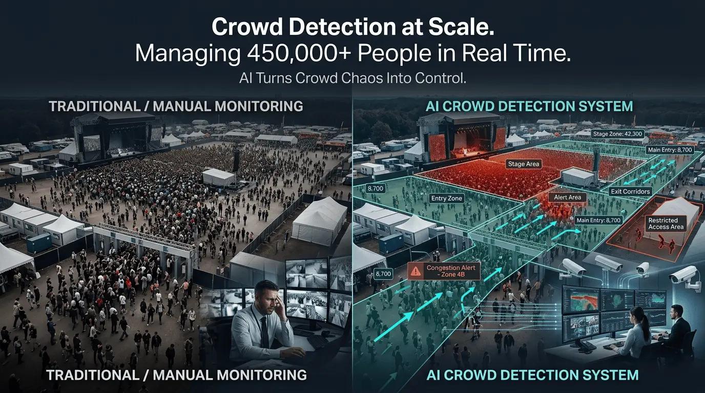 How AvidBeam’s Crowd Detection System Manages 450,000+ People at Once