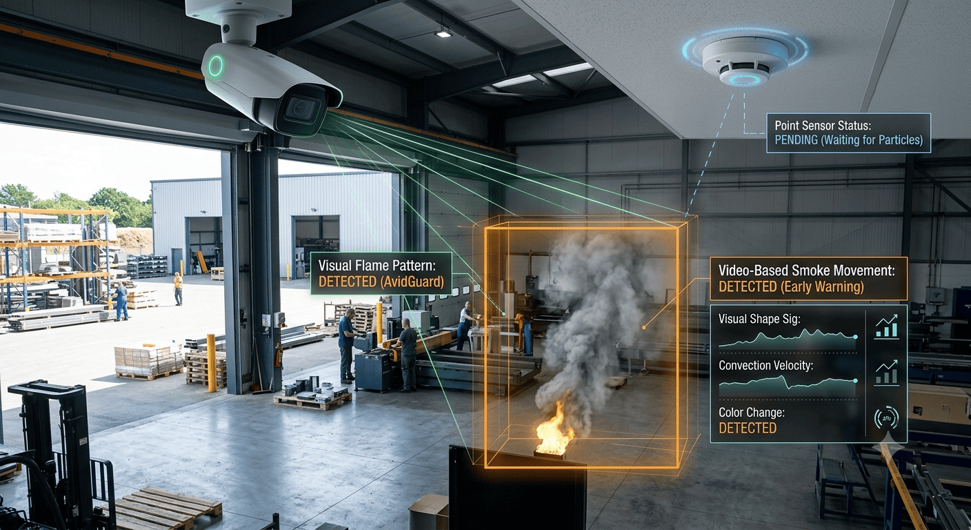 Point Sensors Trigger When Smoke Arrives. Video-Based Smoke Detection Triggers When Fire Begins.