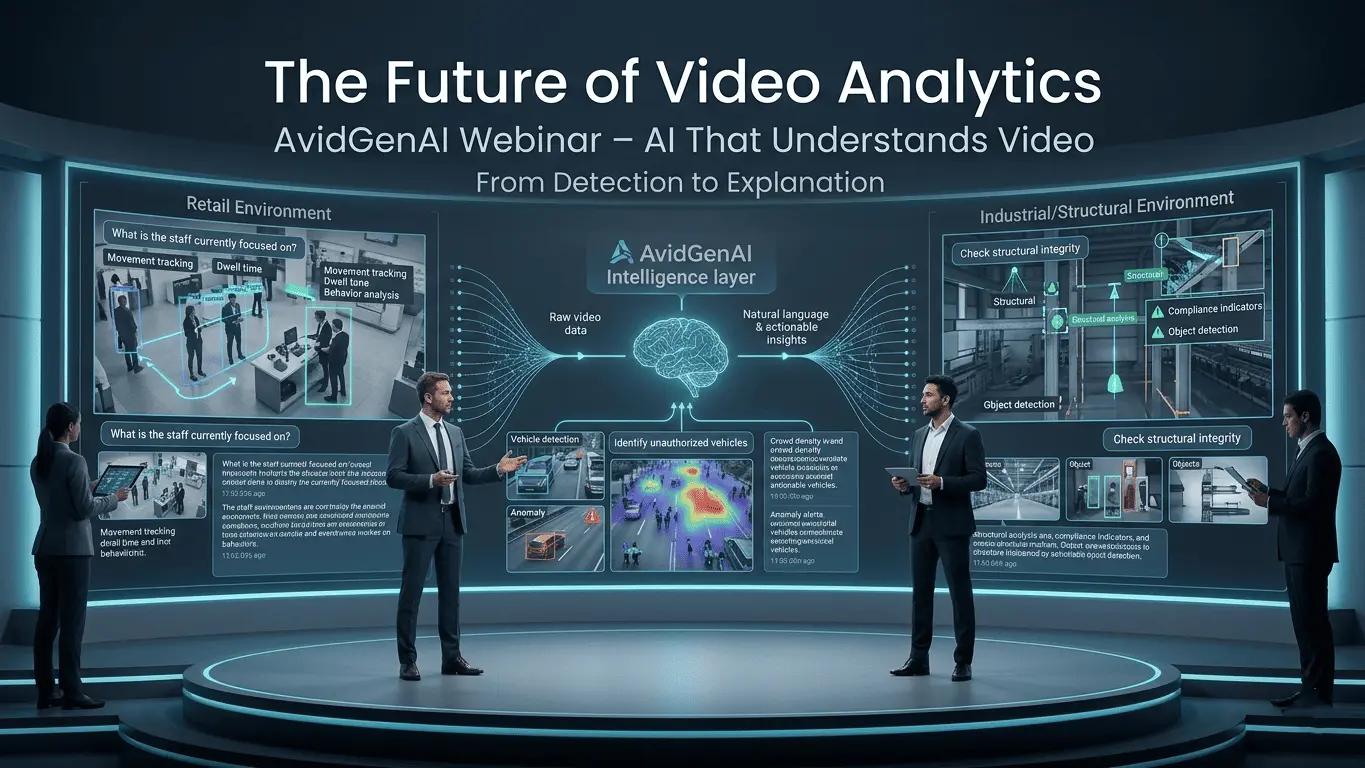 “The Future of Video Analytics”: AvidBeam Brings AvidGenAI to STC Solutions Webinar on April 29