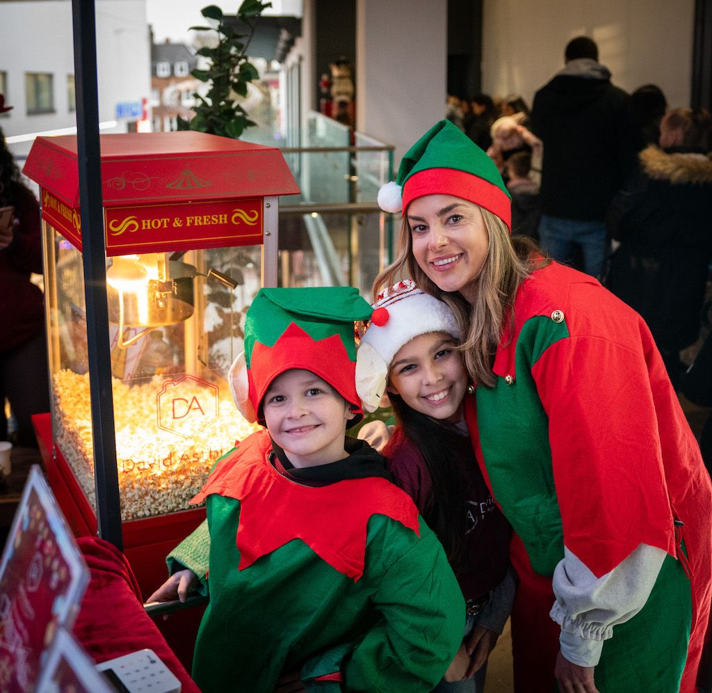 Elves at David Astburys Santa's Grotto