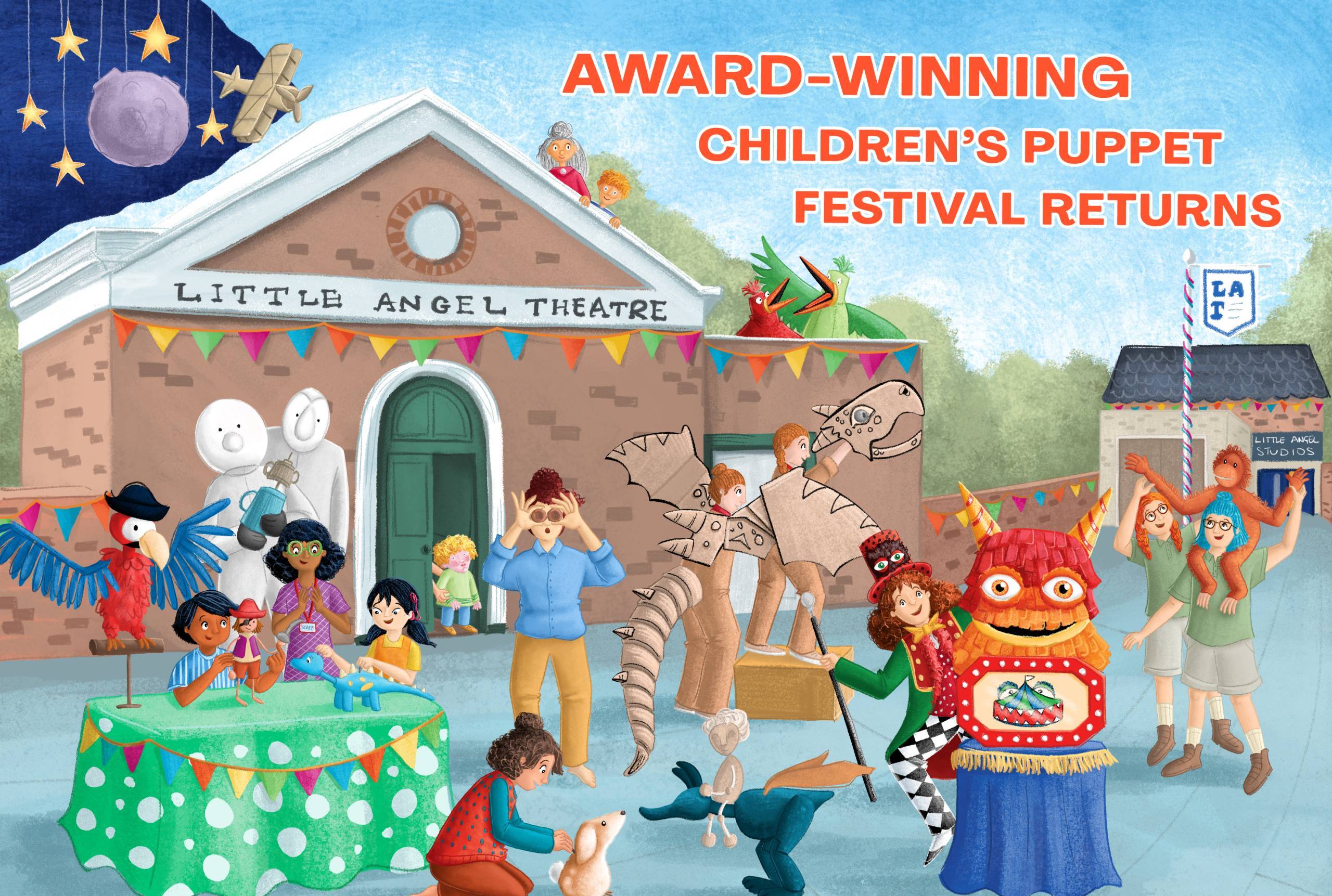 Get 10% off when you book two events + 20% off when you book three or more events at the Children's Puppet Festival. Exclusions apply.