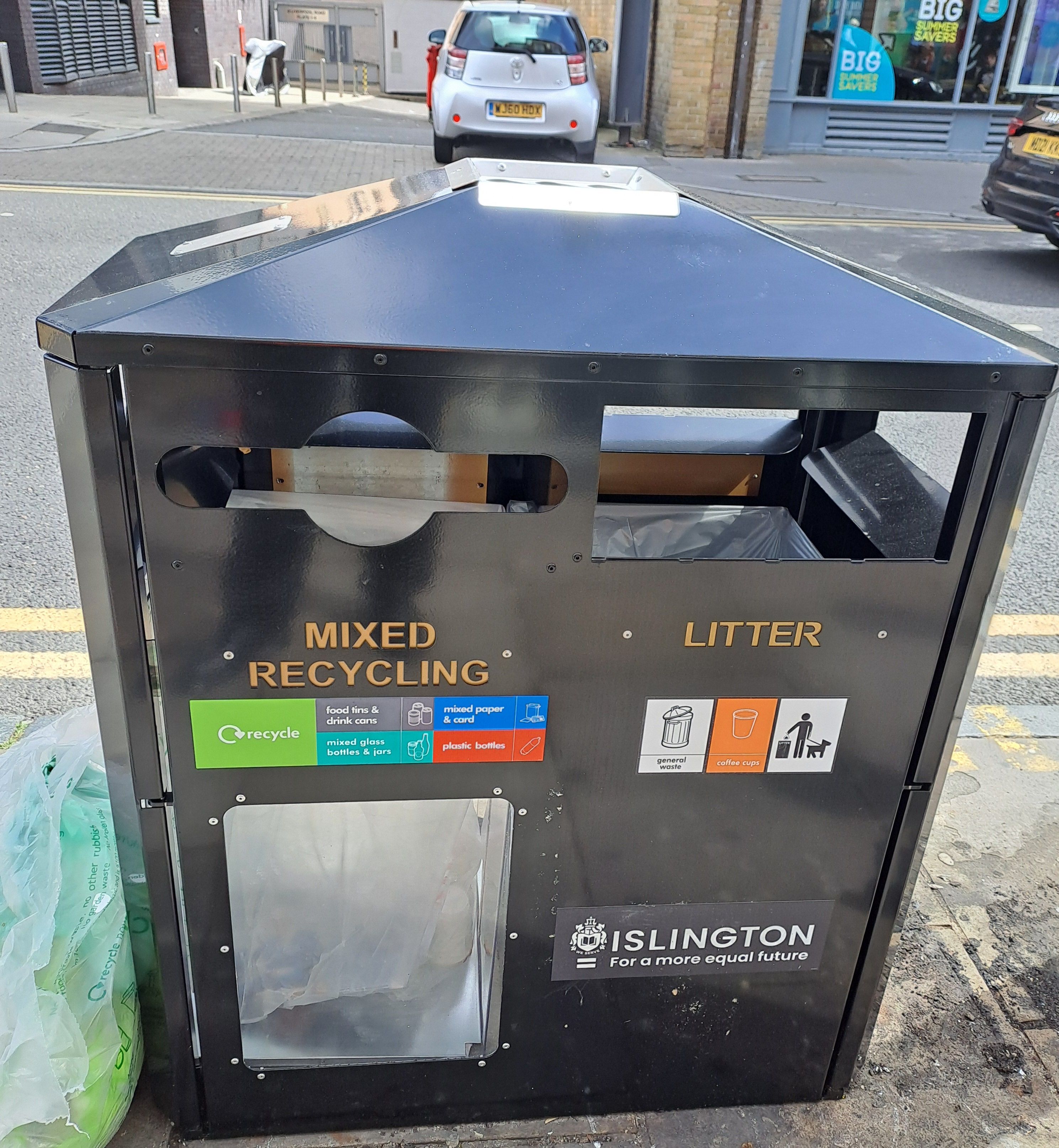 Bigger bins for a tidier Angel