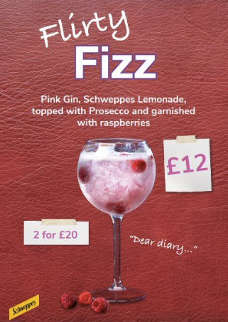 Try Odeon Luxe & Dine's Flirty Fizz gin cocktail offer. Each £12 or two for £20. Ends March 12.