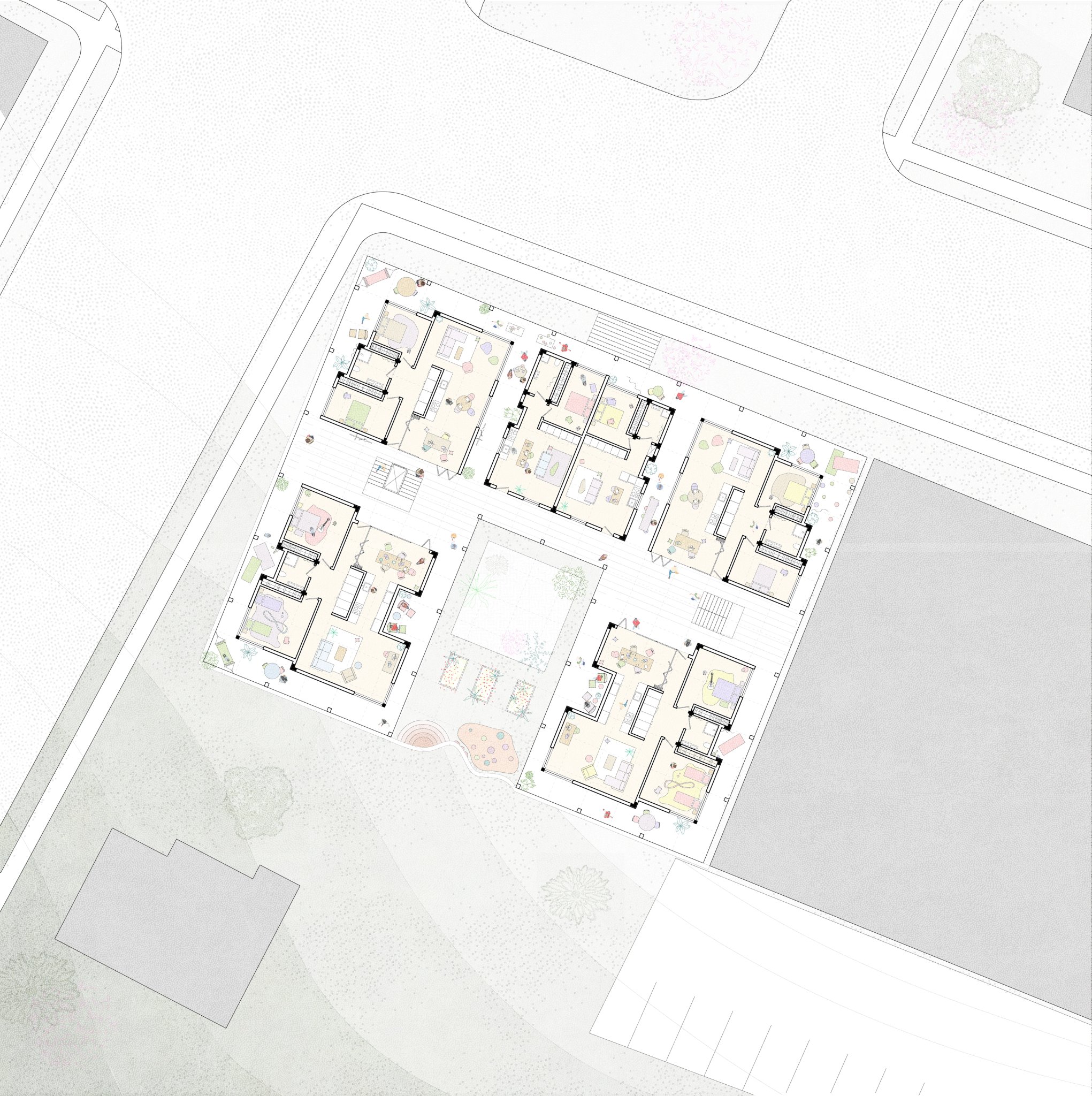 Upper floor plan