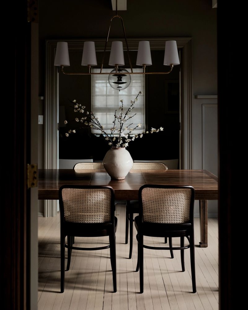 Sunlit kitchen with custom millwork