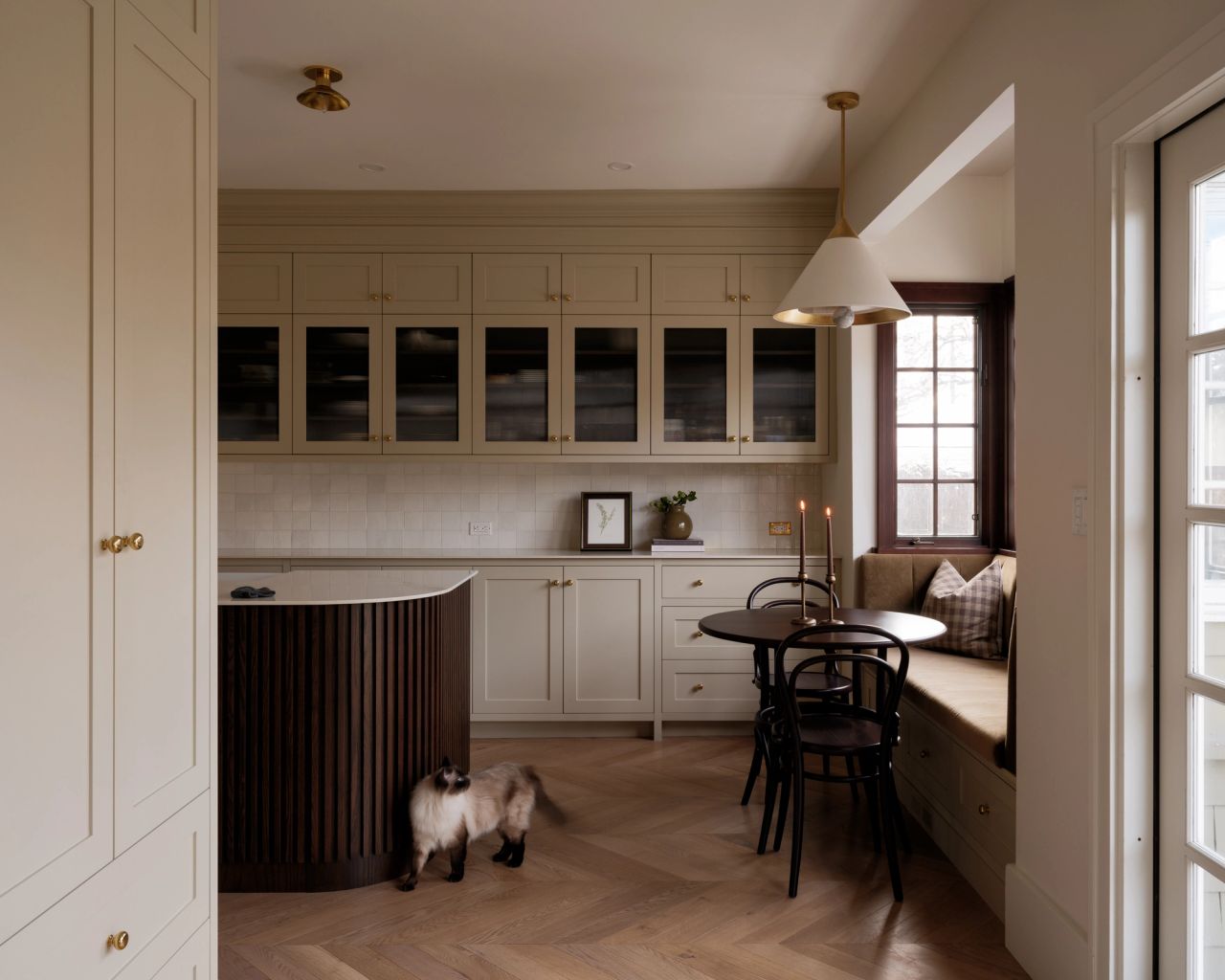 Warm dining room interior