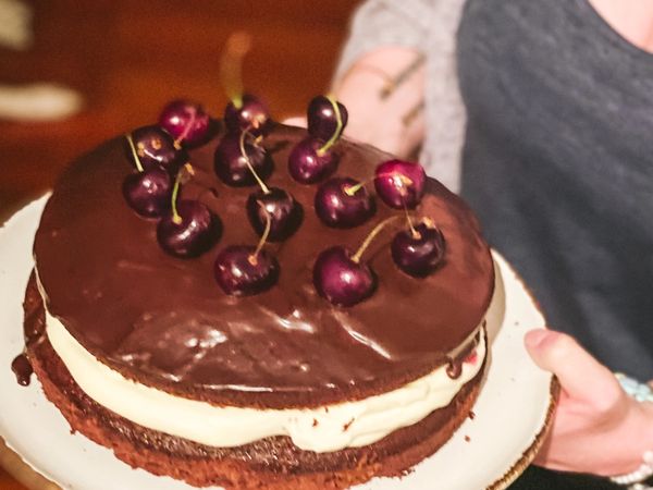 Black Forest Cake with Summer Cherries