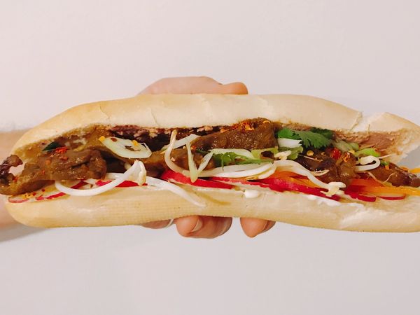 Marinated Beef Bahn Mi