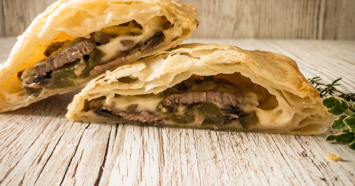 Philly Cheesesteak Pies