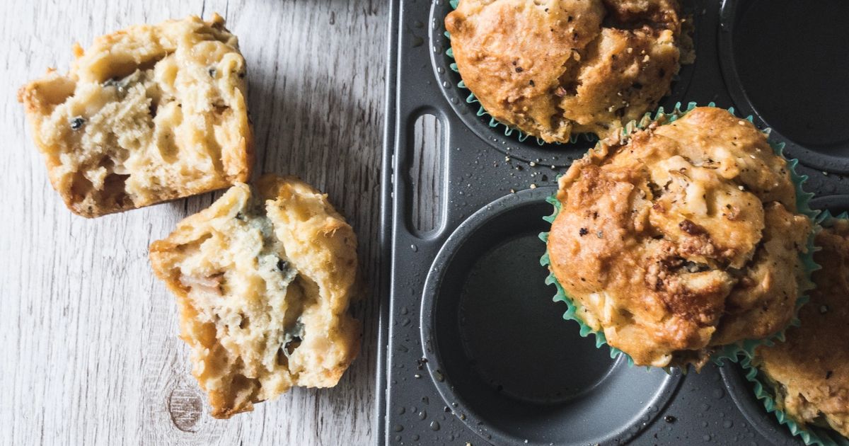 Pear and Blue Cheese Muffins