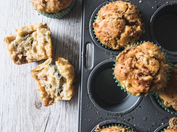 Pear and Blue Cheese Muffins