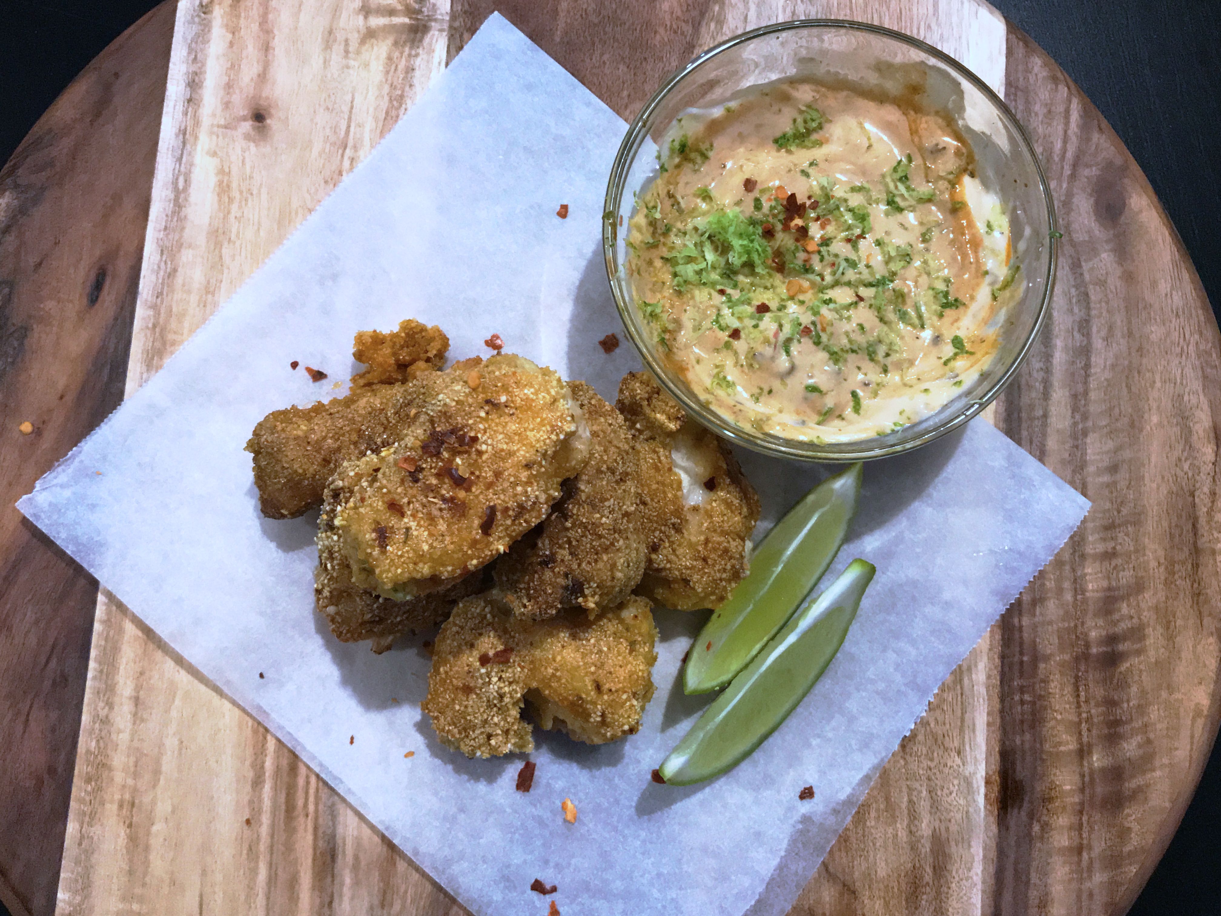 Fish Bites with Chipotle Mayo