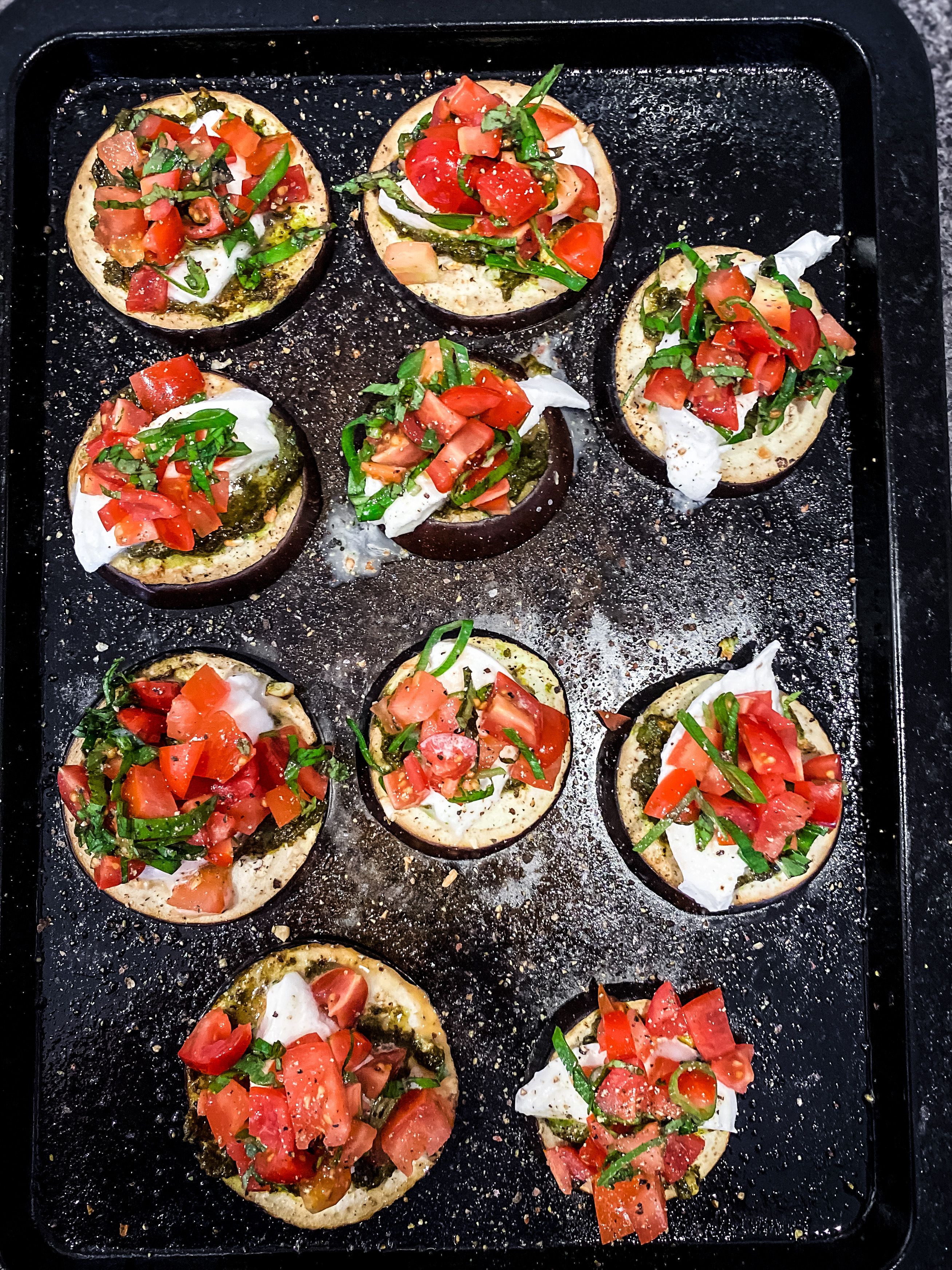 Baked Caprese Stacks