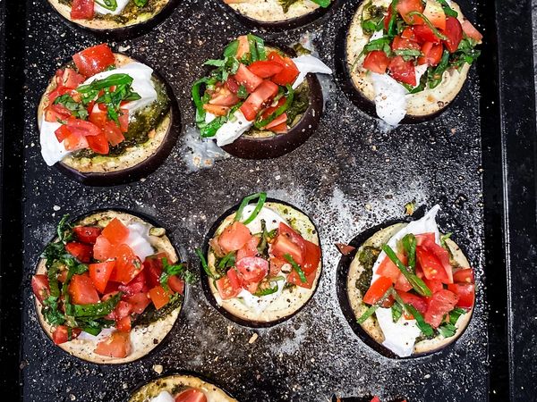 Baked Caprese Stacks
