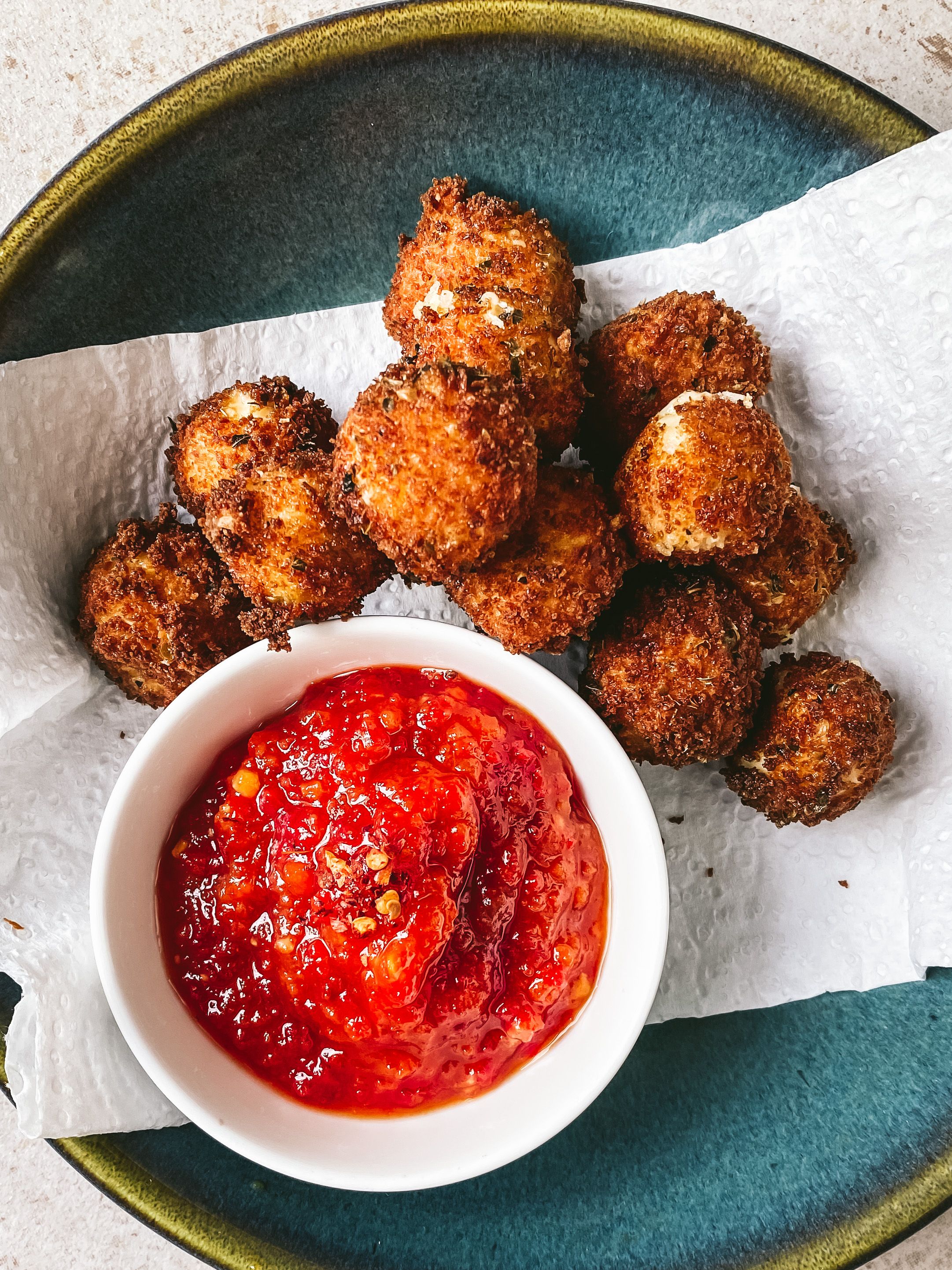 Crumbed Mozzarella Balls