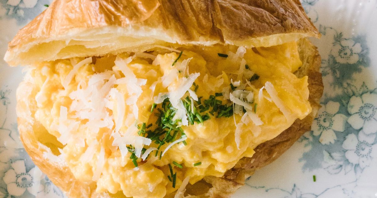 Scrambled Egg Croissants