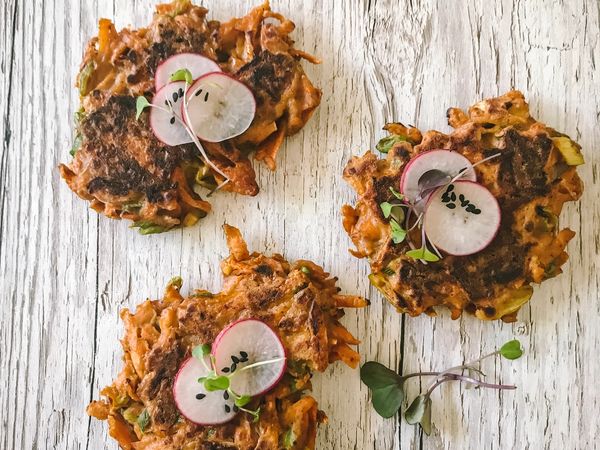 Spicy Carrot Fritters