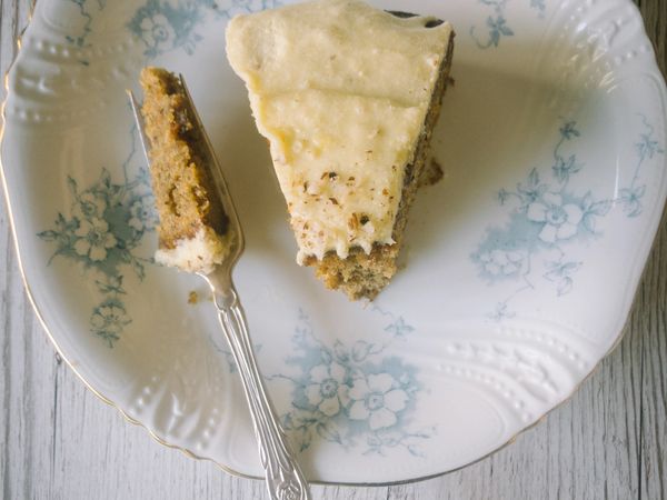 Carrot Cake with Pineapple and Hazelnut