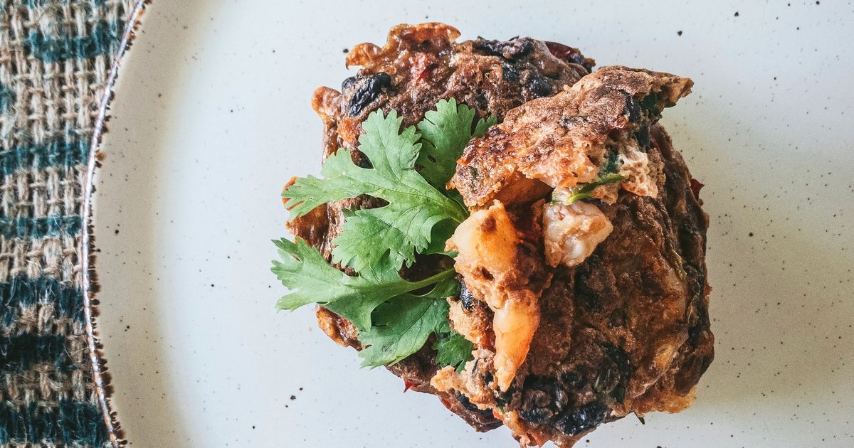Mexican Black Bean and Prawn Fritters