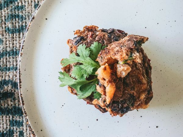 Mexican Black Bean and Prawn Fritters