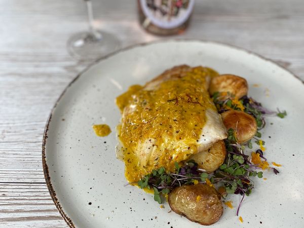 Panfried John Dory with Orange Saffron Sauce