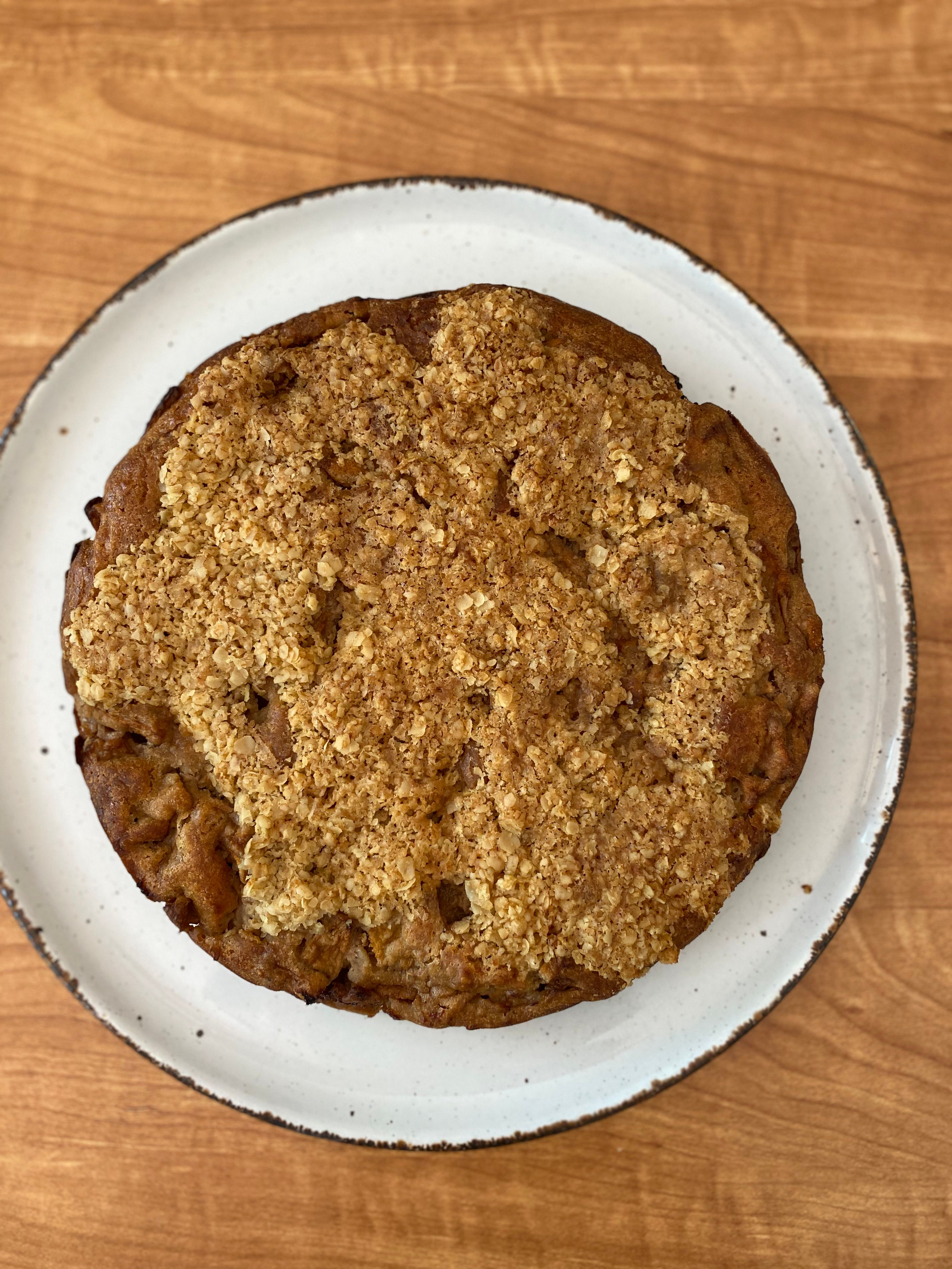 Feijoa Crumble Cake with Chai Spices