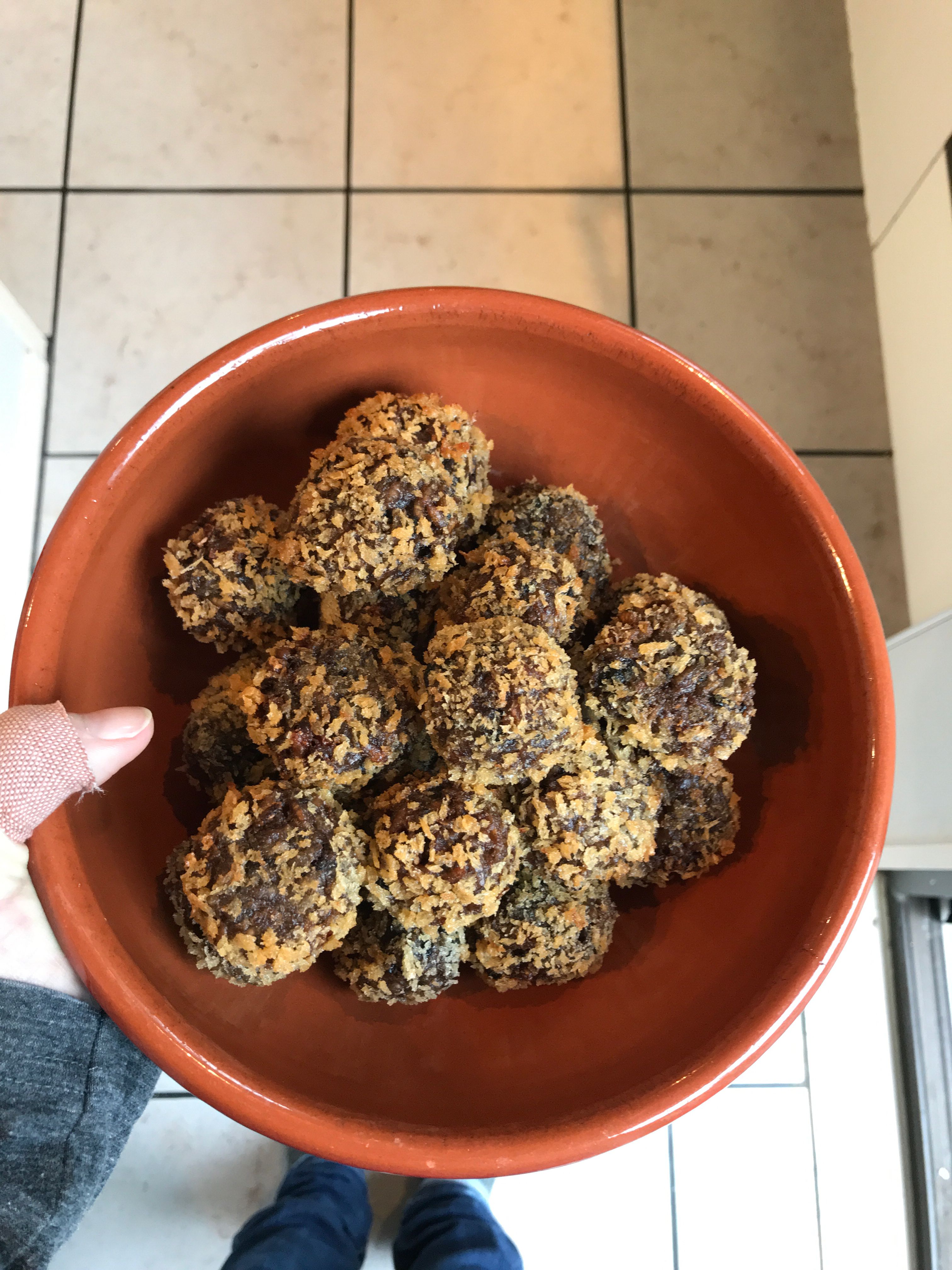 Mushroom Red Wine Arancini Balls