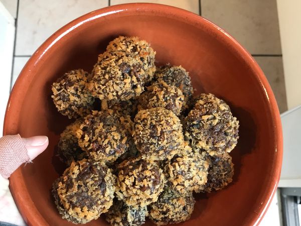 Mushroom Red Wine Arancini Balls