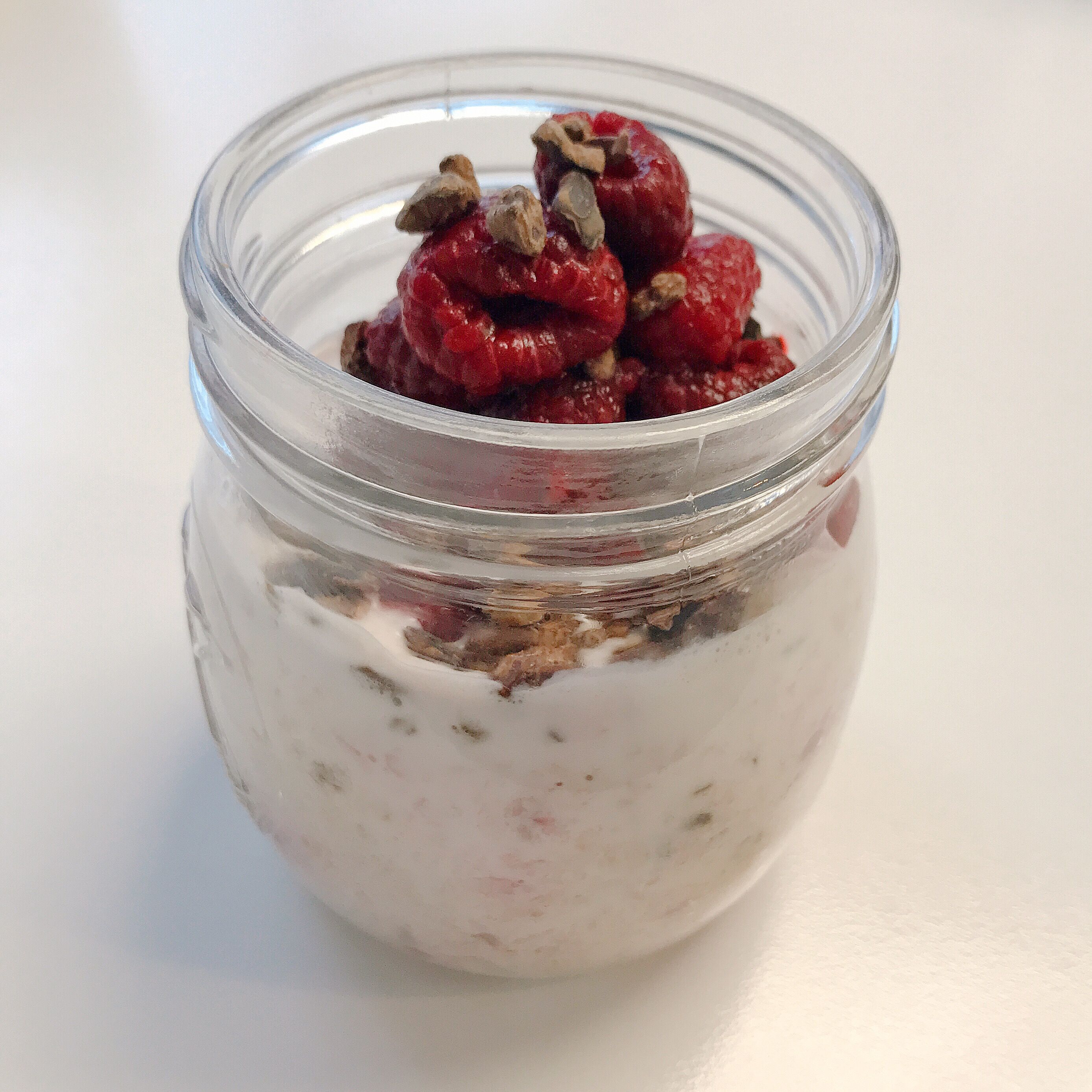 Raspberry Cacao Oaty Jars