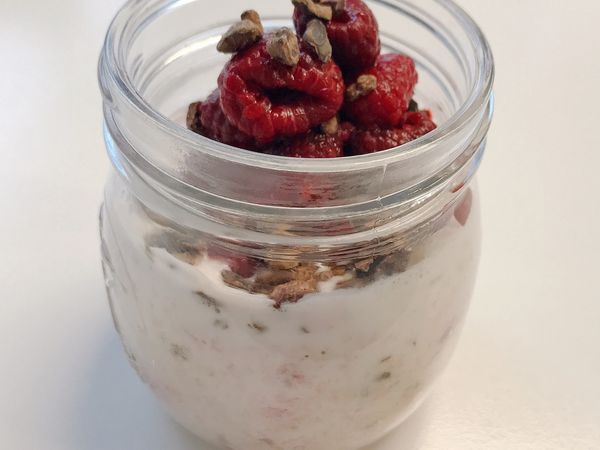 Raspberry Cacao Oaty Jars