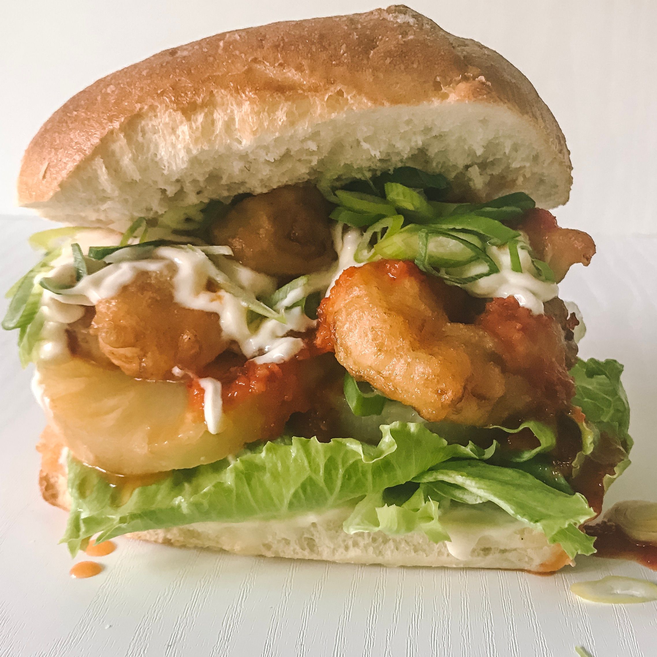 Wicked Prawn Pineapple Burgers