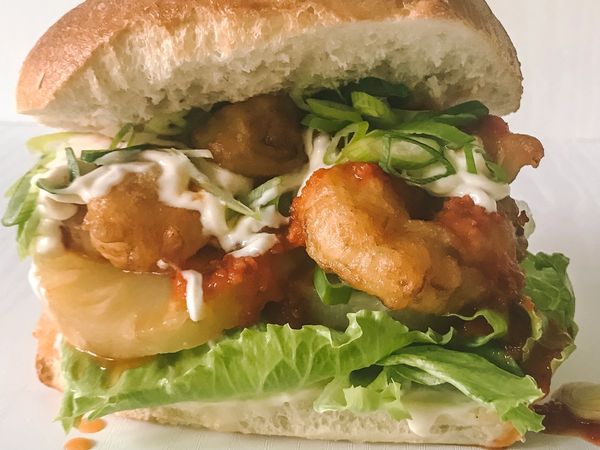 Wicked Prawn Pineapple Burgers