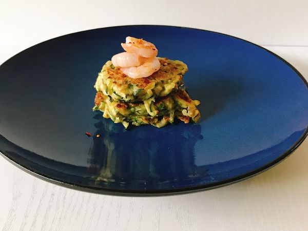 Spring Prawn Zucchini Fritters