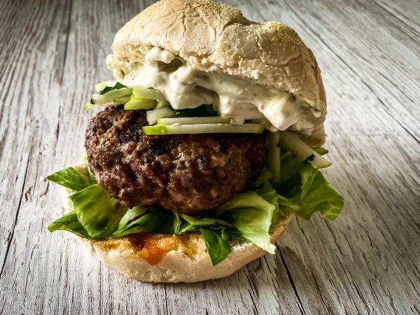 Beef and Blue Cheese Burgers