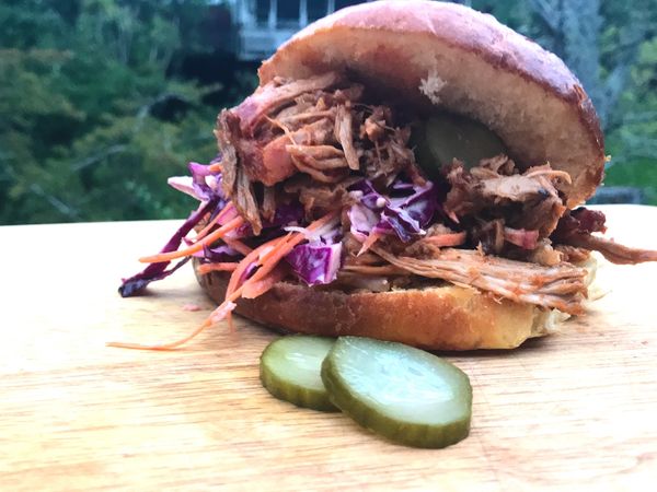 BBQ Pulled Pork Burgers