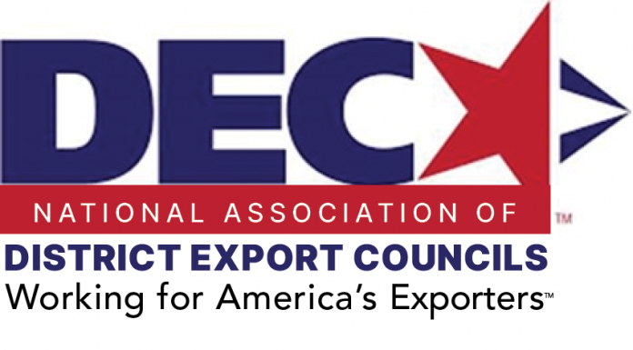 National Association of District Export Councils logo with the tagline 'Working for America's Exporters.'