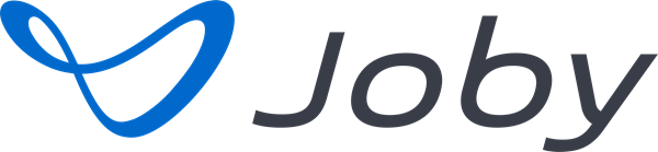 Blue abstract loop beside the dark gray Joby wordmark.