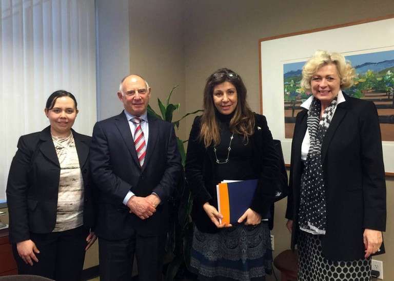 Mexico Consul of Political Affairs Yúriko L. Garcés Lee, CalChamber President and CEO Allan Zaremberg, Mexico Consul General Alejandra Garcia-Williams, and CalChamber Vice President of International Affairs Susanne T. Stirling