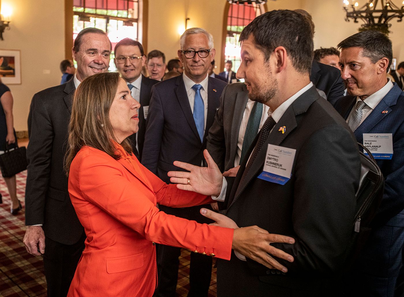 Lieutenant Governor Eleni Kounalakis with The Honorable Dmytro Kushneruk
