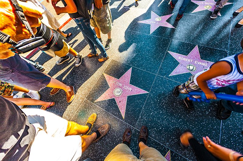 HOLLYWOOD – JUNE 24: Elton Johns star on Hollywood Walk of Fame on June 24, 2012 in Hollywood, California. This star is located on Hollywood Blvd. and is one of 2400 celebrity stars.