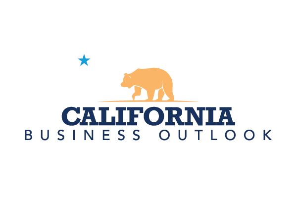 California Business Outlook logo with a gold bear and blue star on white.