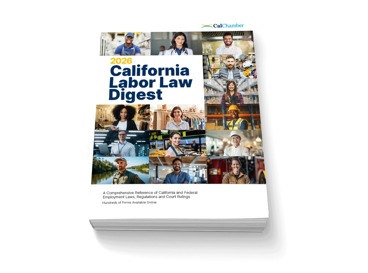 2026 California Labor Law Digest book with a collage of workers on its cover.