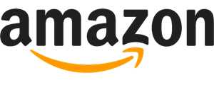 Amazon wordmark in black with an orange smile-shaped arrow beneath it.