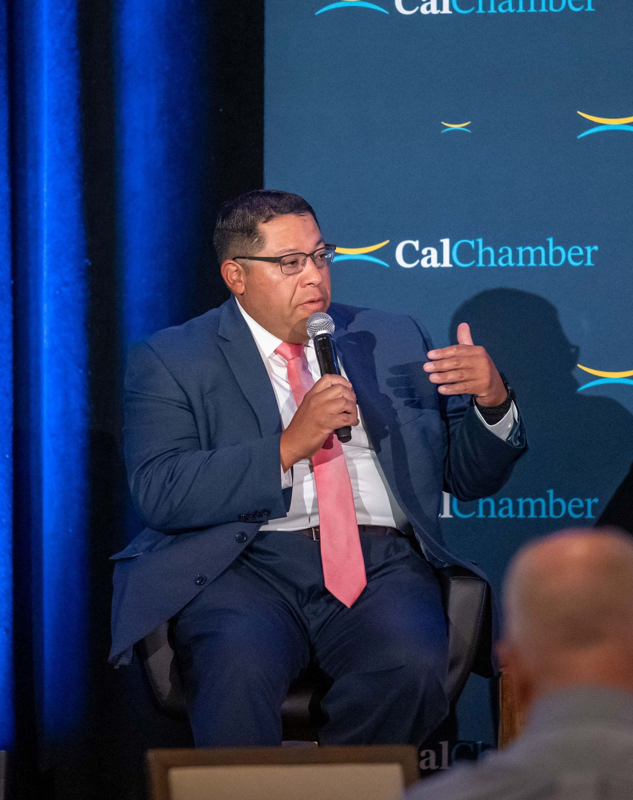 co-moderator Luis Quiñonez, president, California Foundation for Commerce and Education